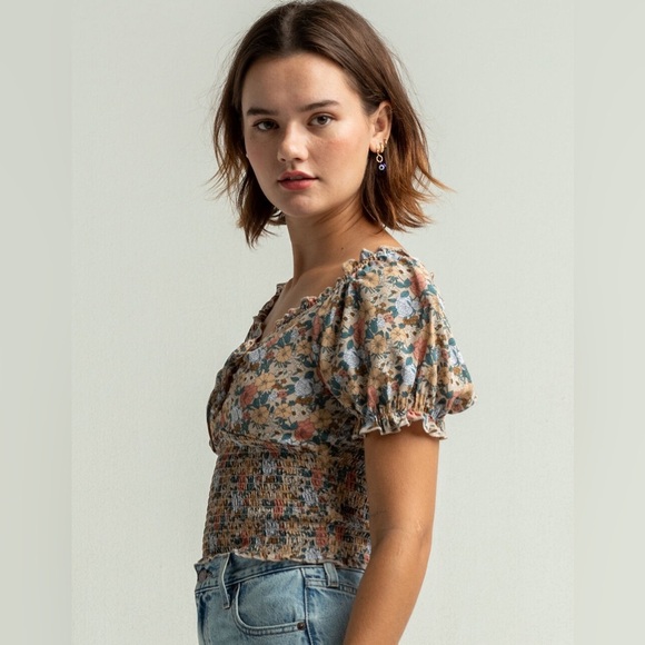 WEST OF MELROSE Key To My Heart Womens Blouse Size M - Picture 2 of 12